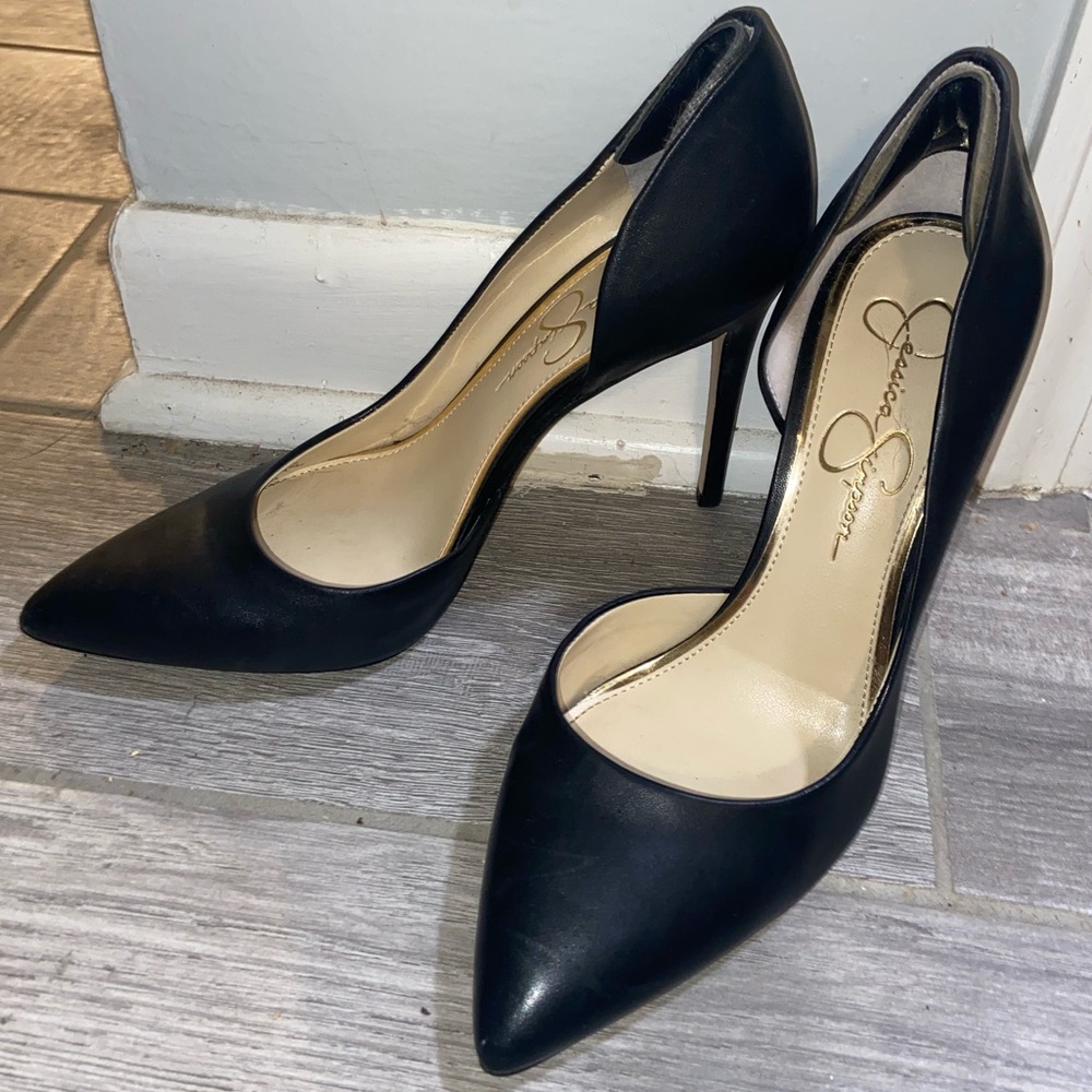 Jessica Simpson Real Leather Prizma D’orsay Pumps, Size 9 ✨ Like new!